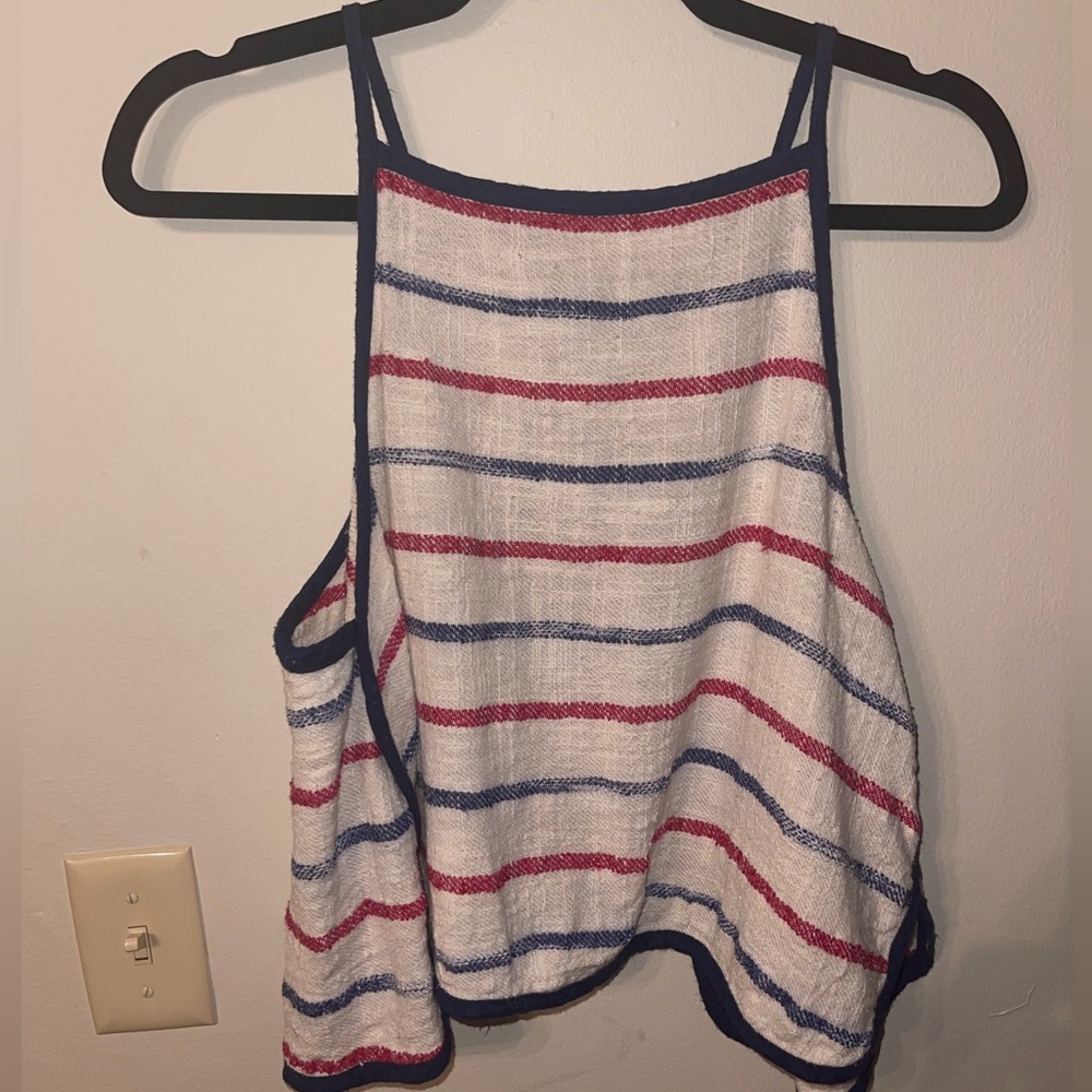Free People Linen Tank Top